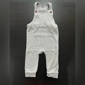 Little Sleepies Play Striped Overalls